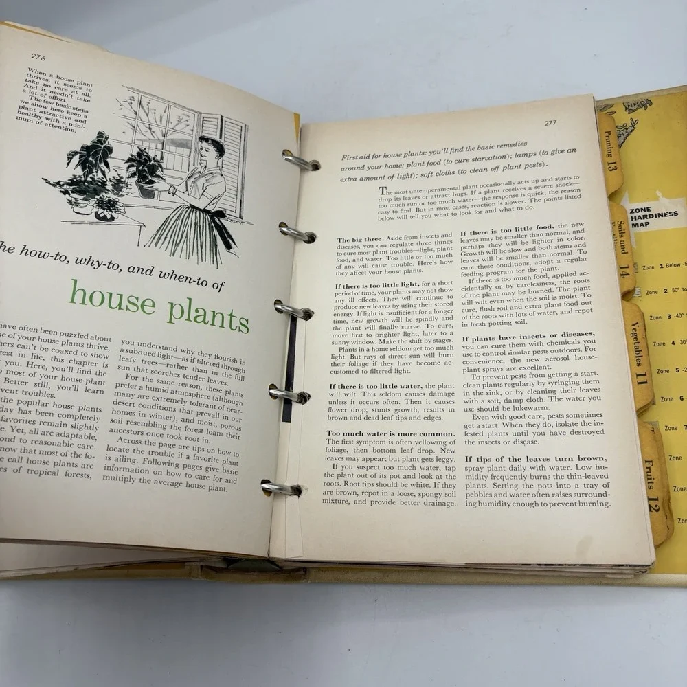 Better Homes and Gardens New Garden Book Vintage 1961 Five Ring Binder Lawn Land